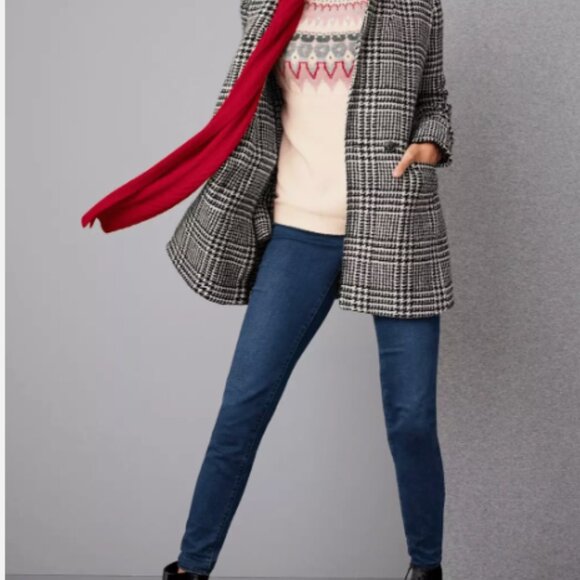 Talbots Black and White Oversized Blazer - Picture 1 of 14